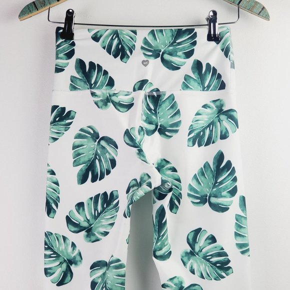 Wildfox Sweat Tropical Banana Leaves Leggings NWT - Picture 5 of 9